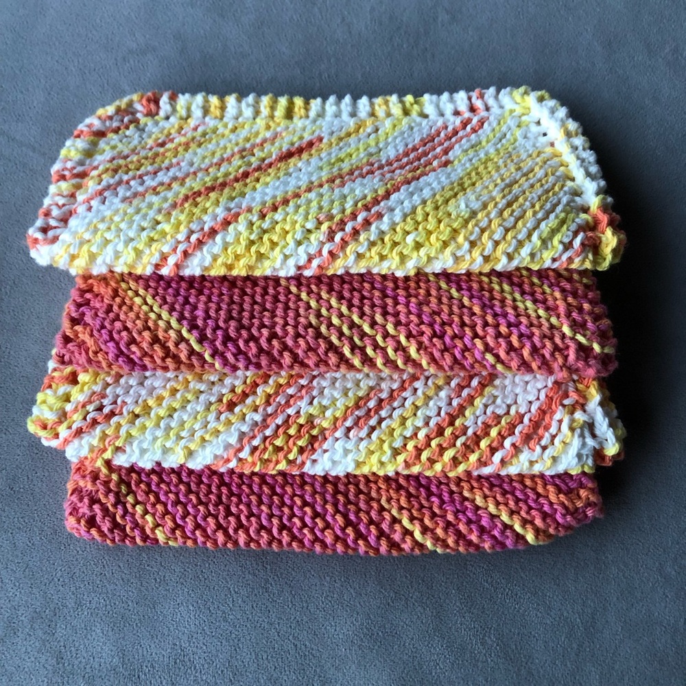 Set of 4 ~ Handmade 🇨🇦 Dish Cloths ~ Brand New